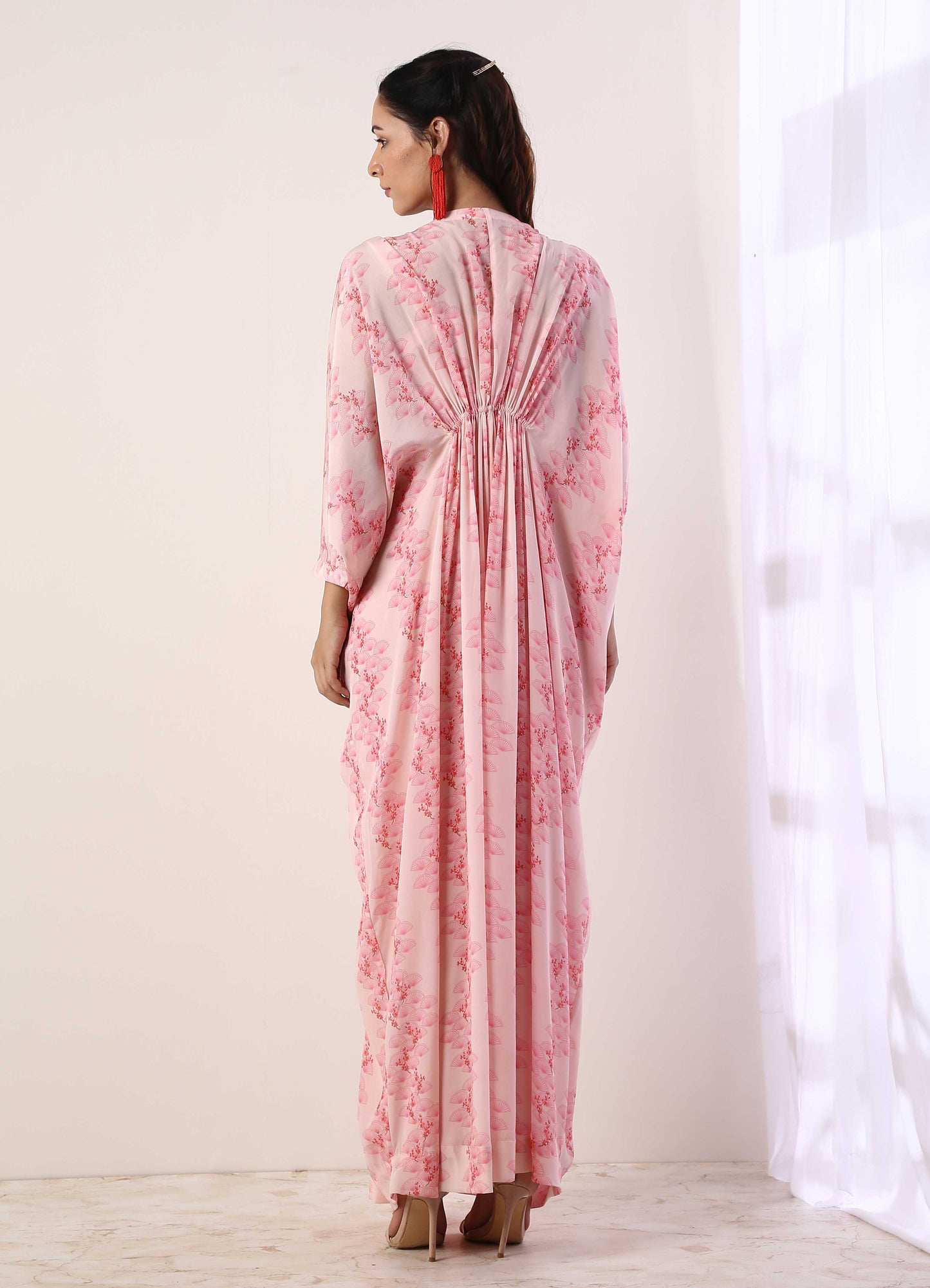 Baby Pink Kaftan Dress(set of 2)