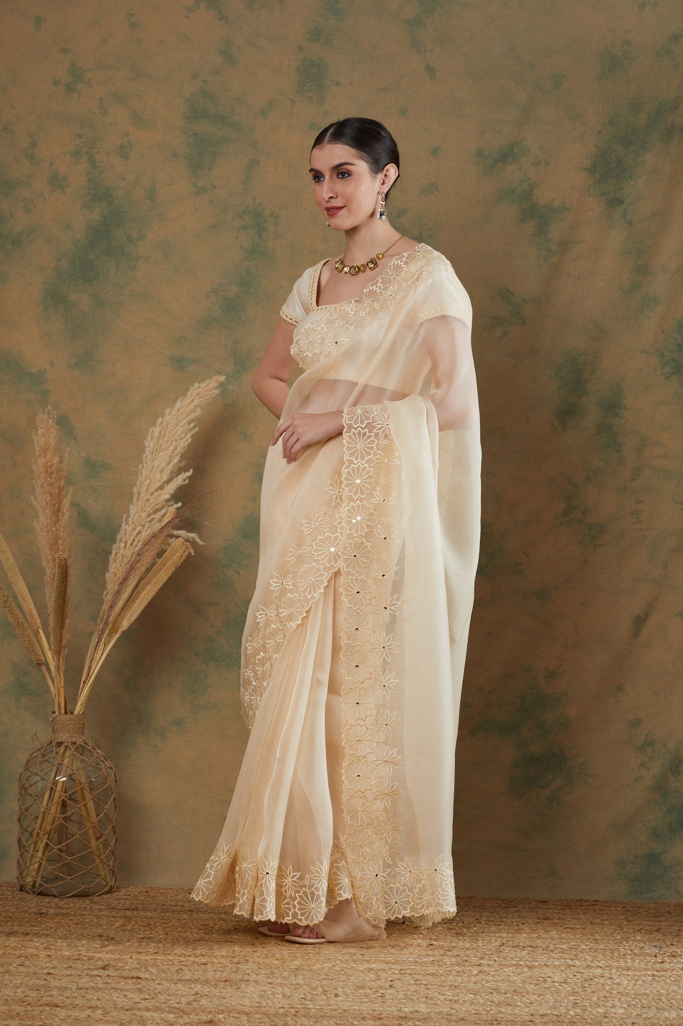 Ivory Saree (Set of 2)