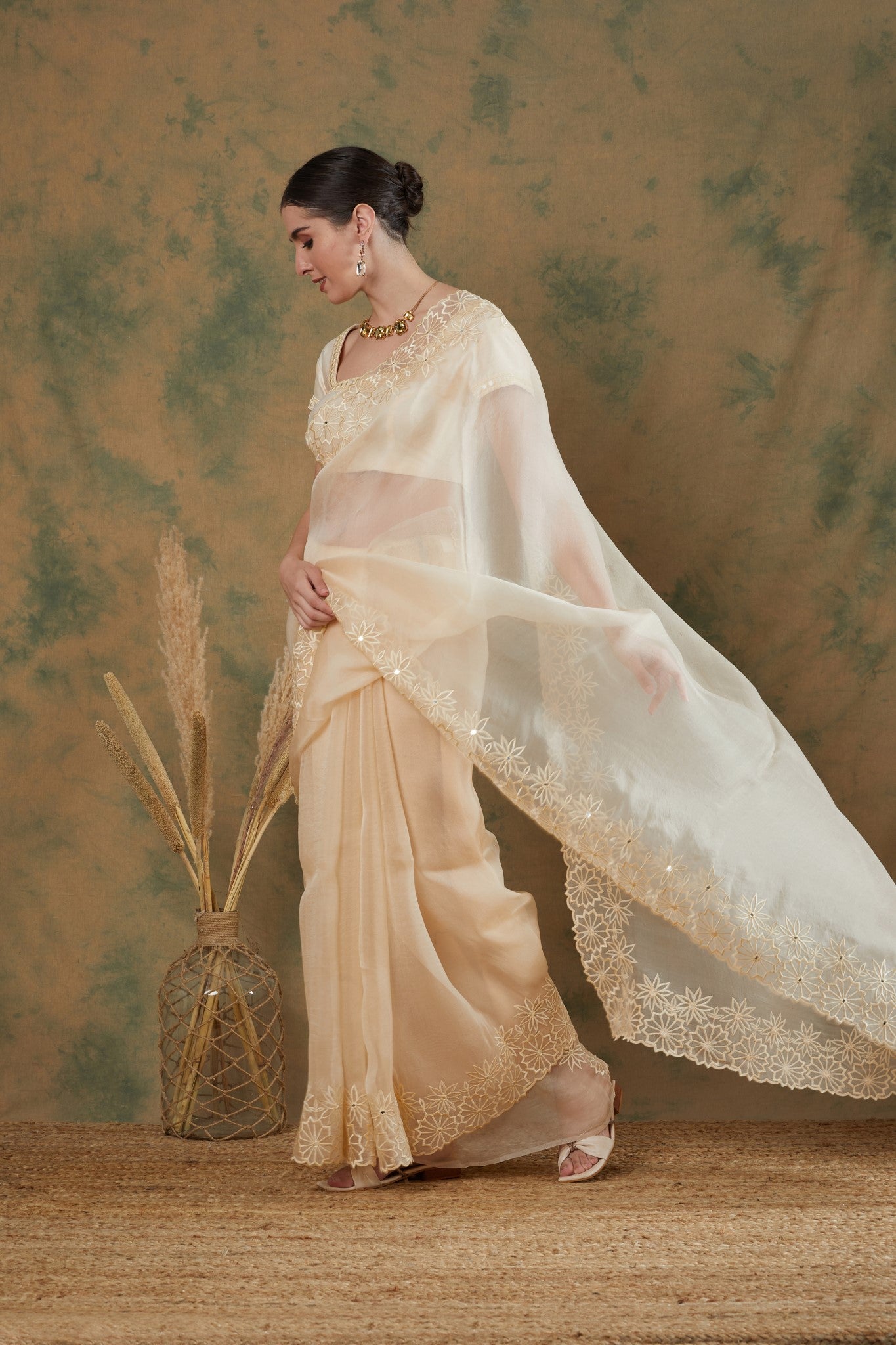 Ivory Saree (Set of 2)
