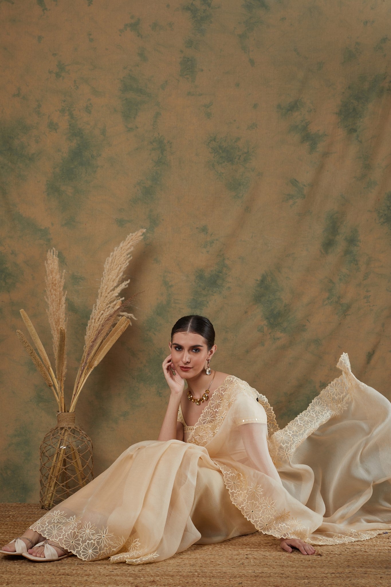 Ivory Saree (Set of 2)
