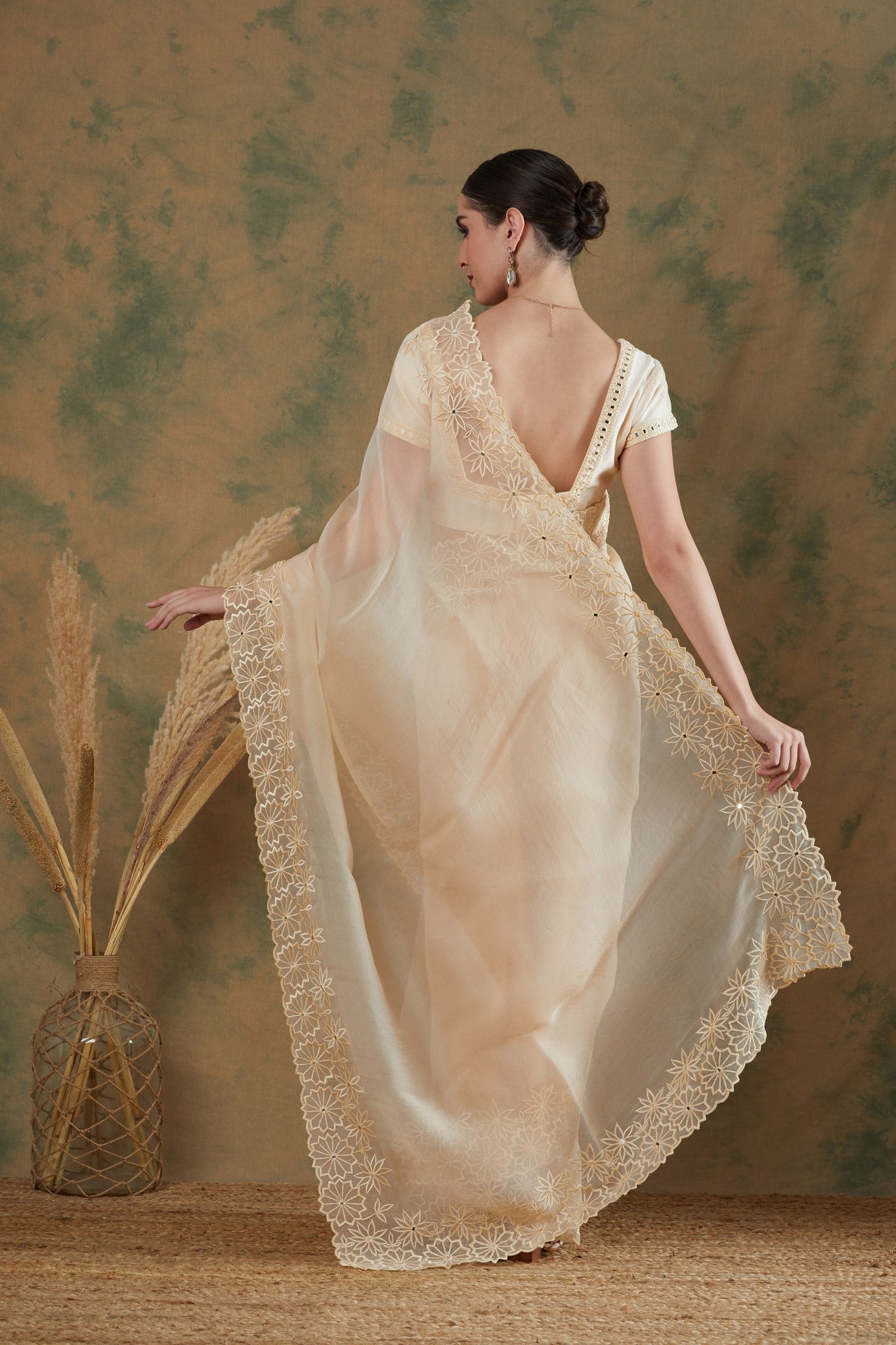 Ivory Saree (Set of 2)