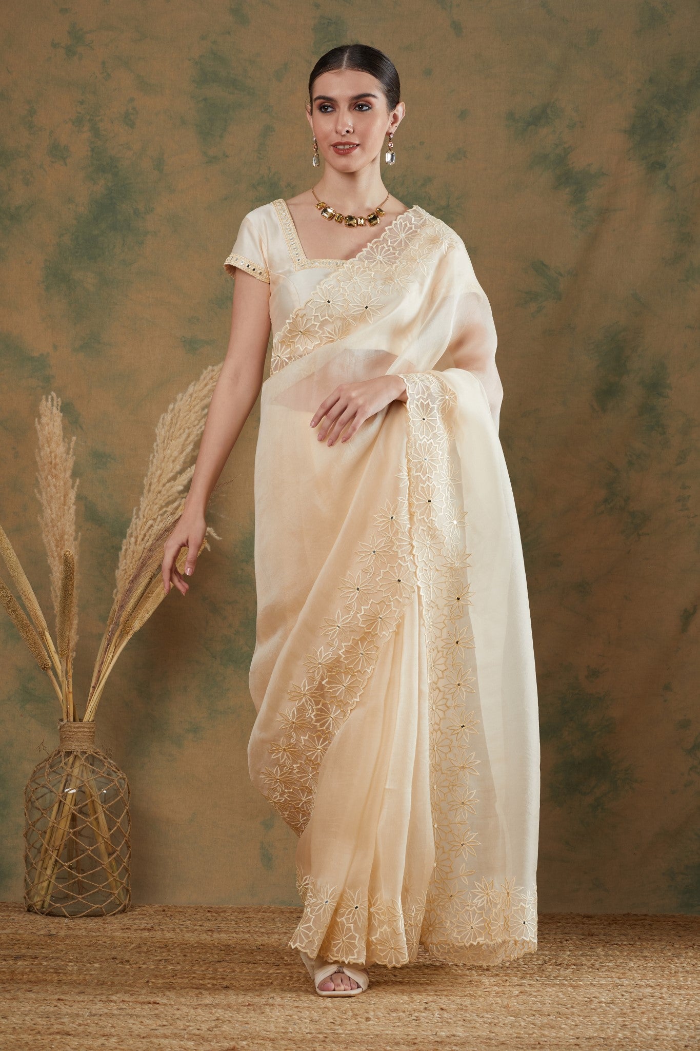 Ivory Saree (Set of 2)