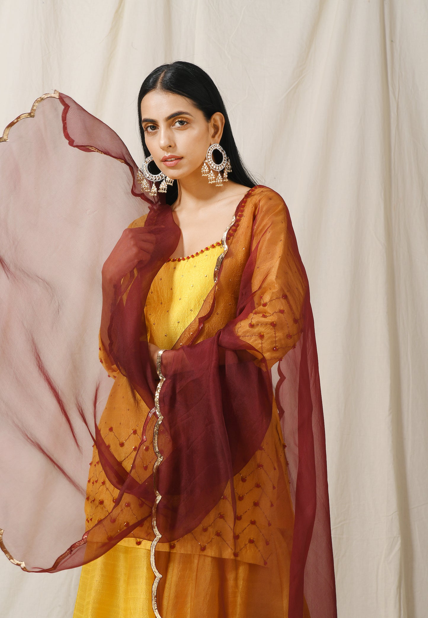 Sunshine Yellow Kurta Sharara Set