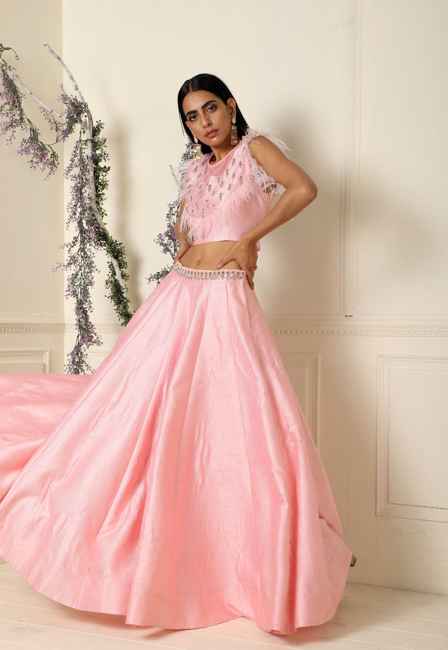 Baby Pink Lehenga Set