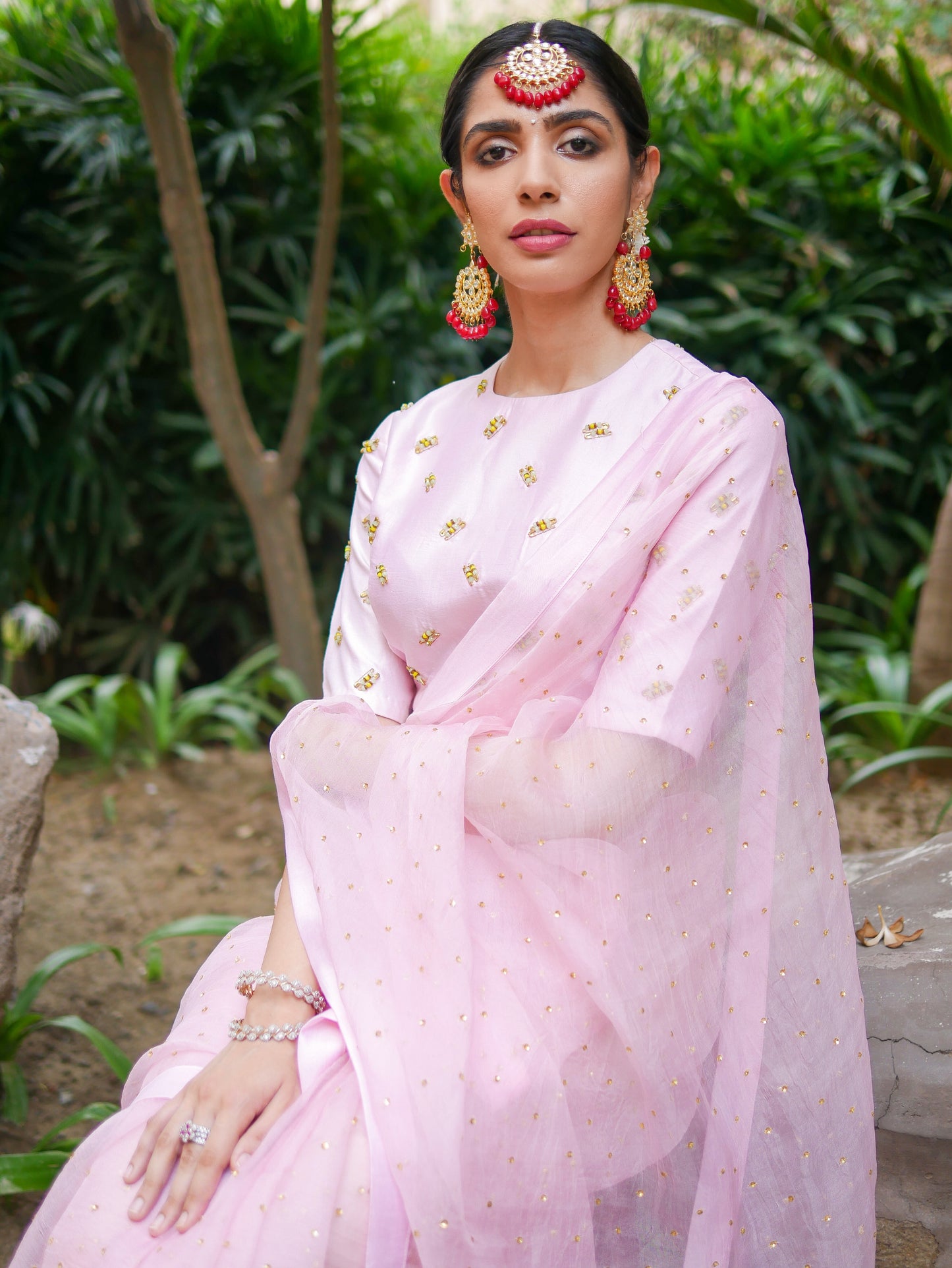 Baby Pink Saree