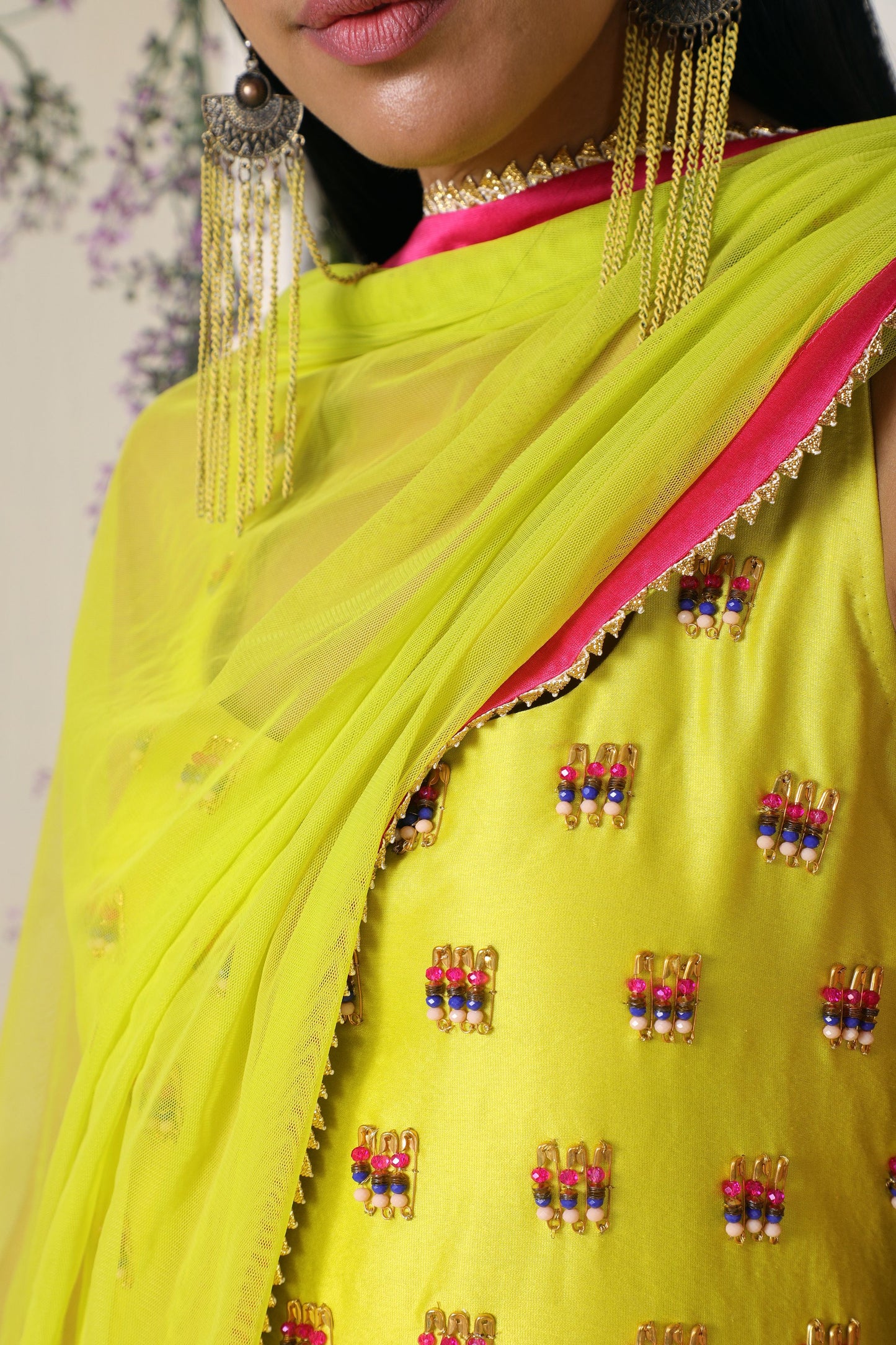 Lime Dhoti-Kurta Set