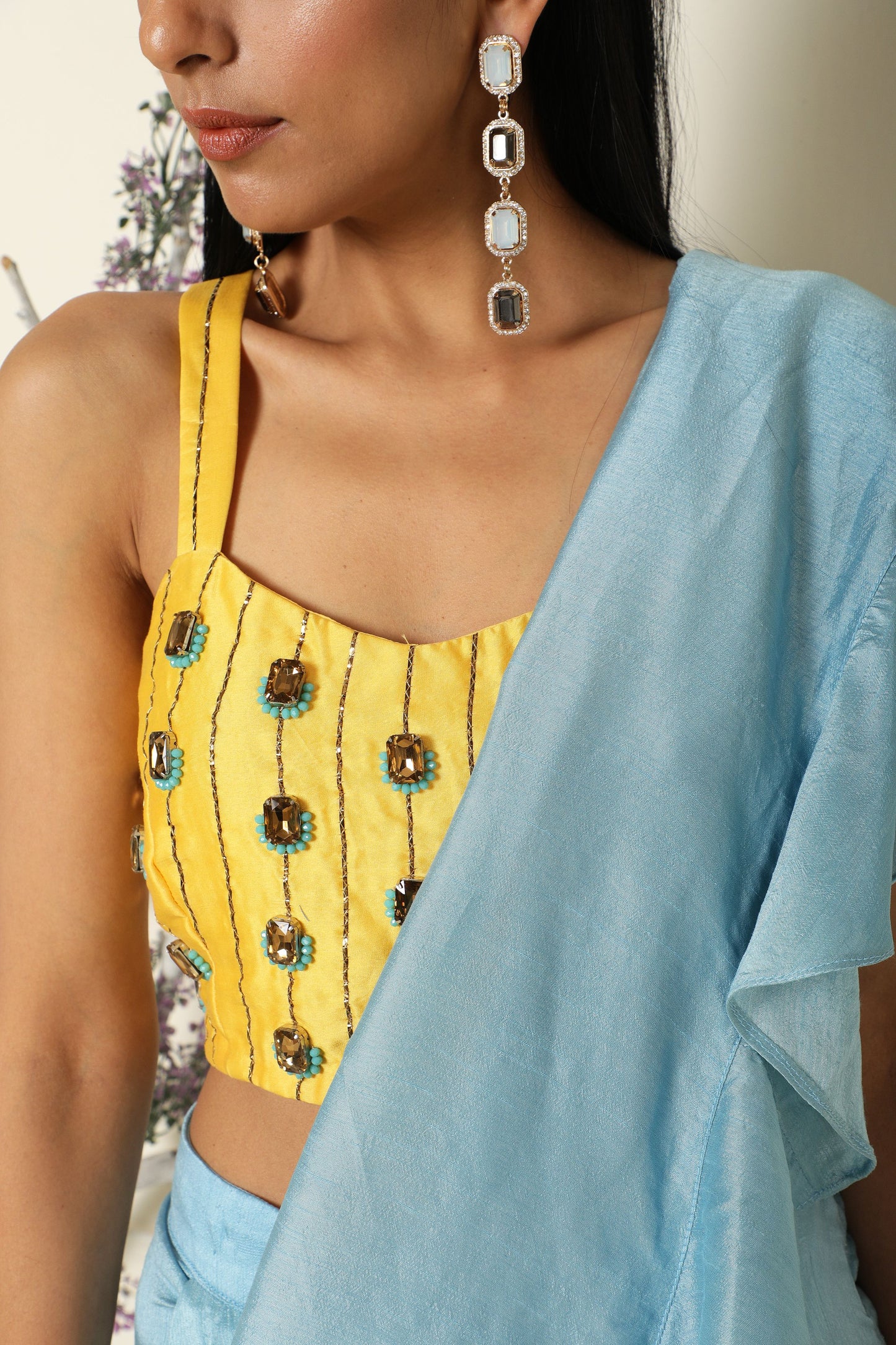 Ruffle Saree