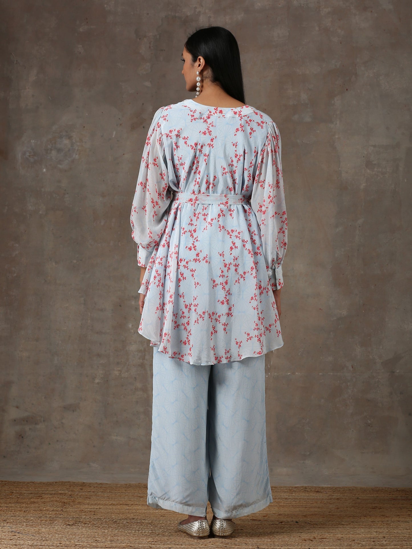 Sky Blue Co-ord Set (Set of 3)