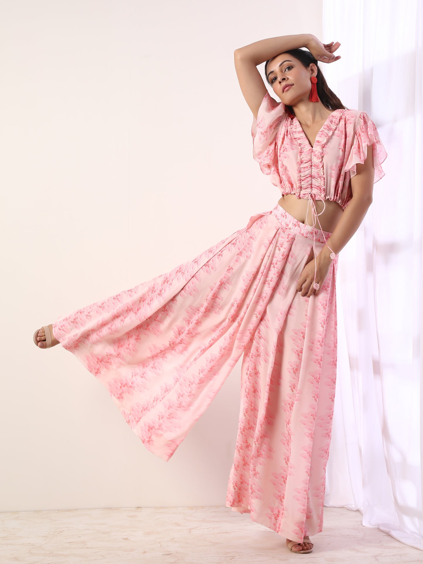 Baby Pink Co-Ord Set(set of 2)