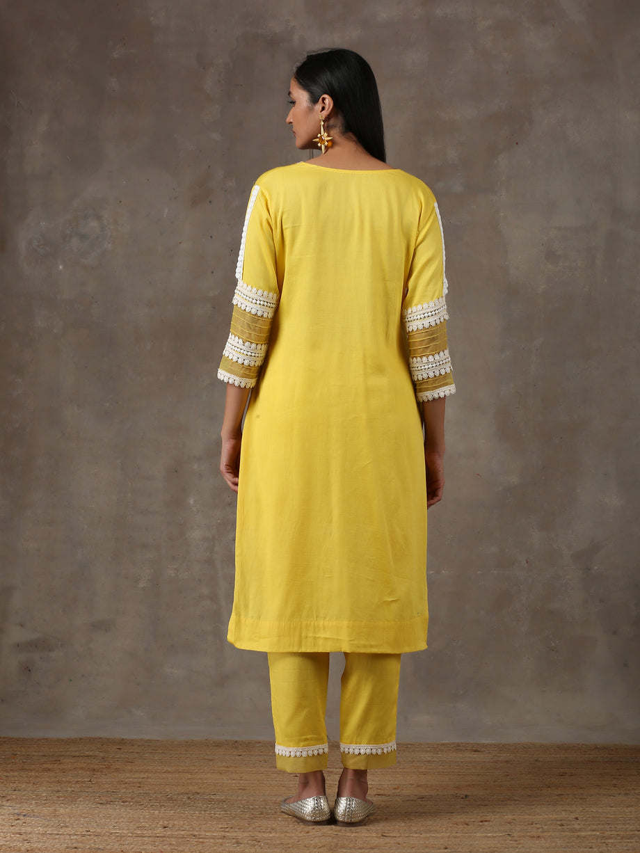 Sunshine yellow kurta set