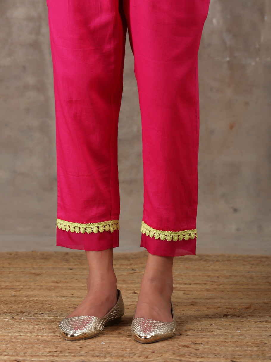 Fuschia kurta set