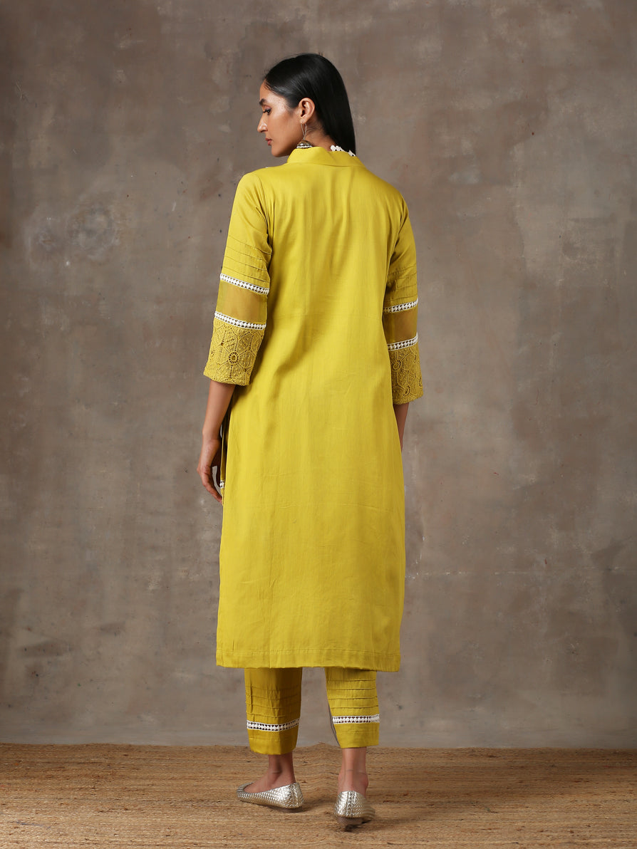Mustard gold kurta set(ready to ship)