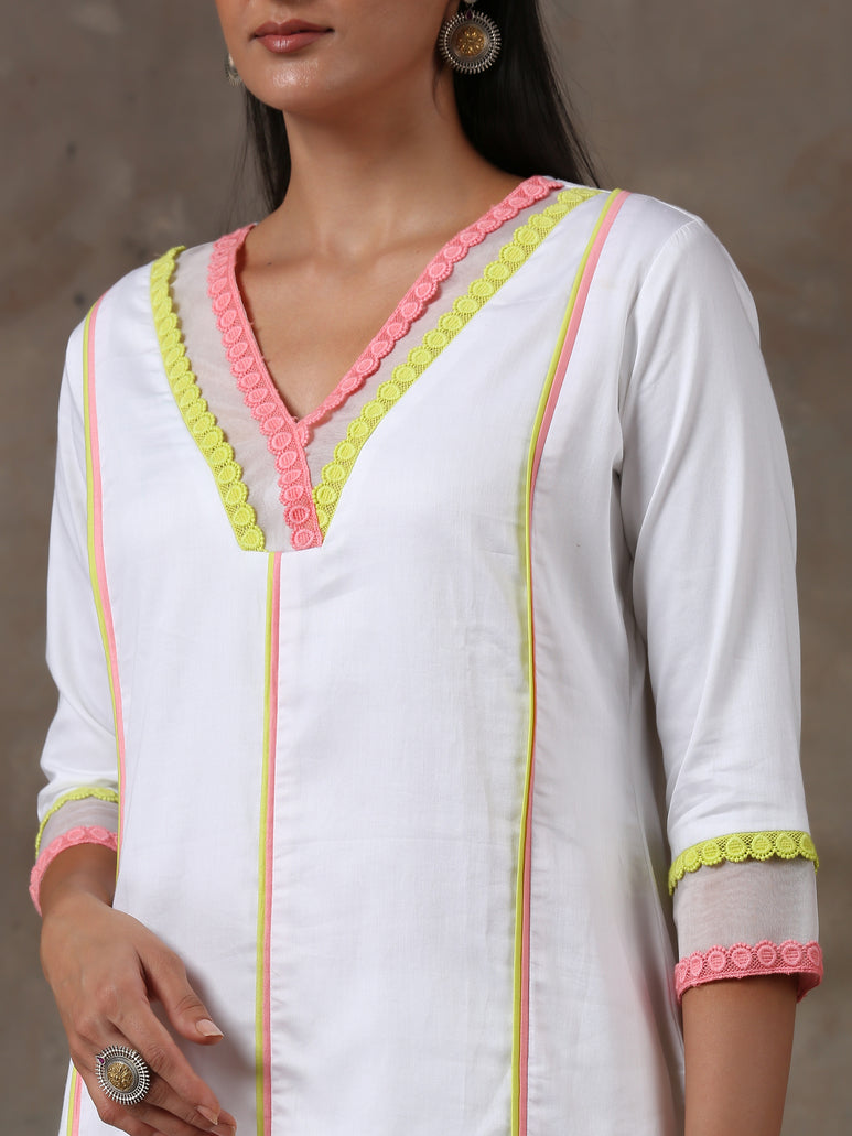 White kurta set(ready to ship)
