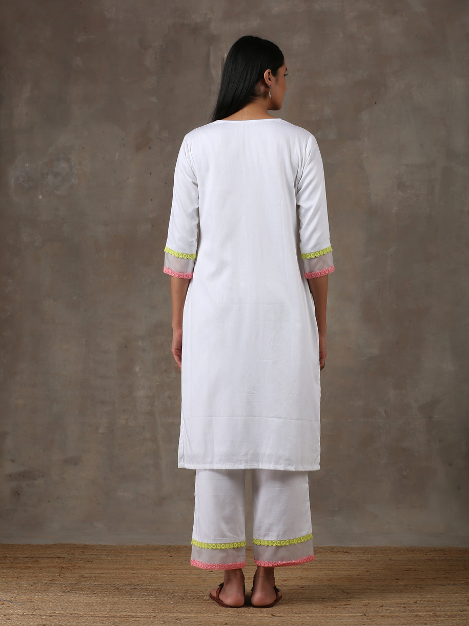 White kurta set(ready to ship)