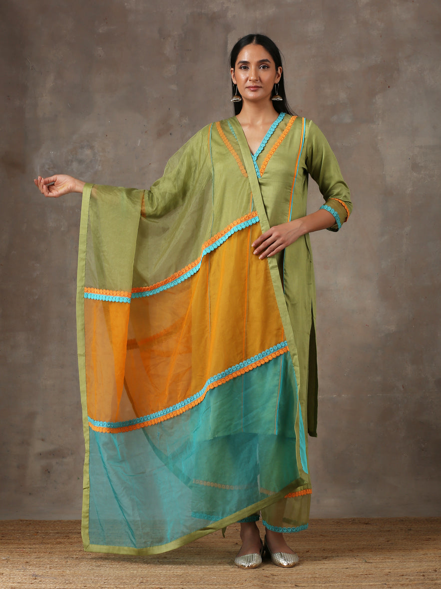 Olive kurta set(ready to ship)