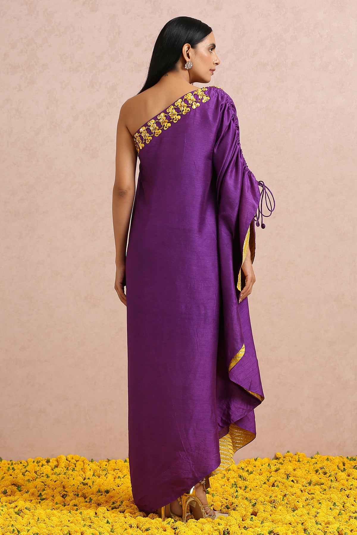 Plum One Shoulder Tunic