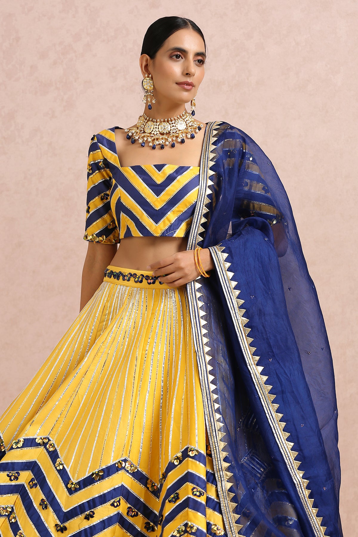 Ink Blue Lehenga Set