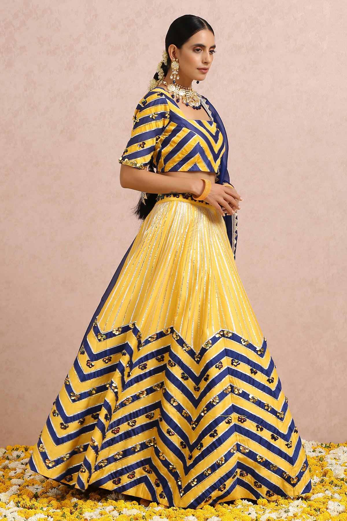 Ink Blue Lehenga Set