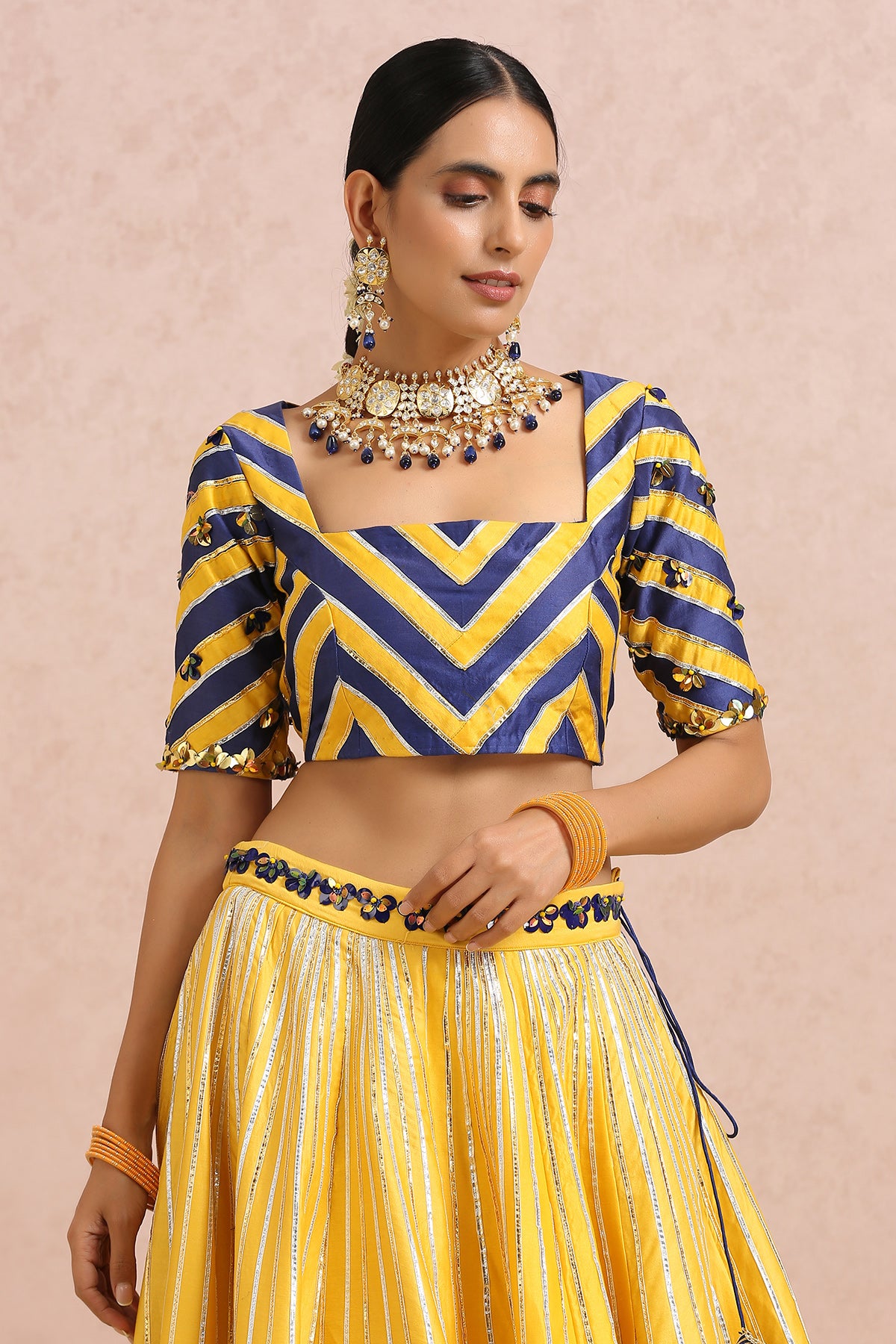 Ink Blue Lehenga Set