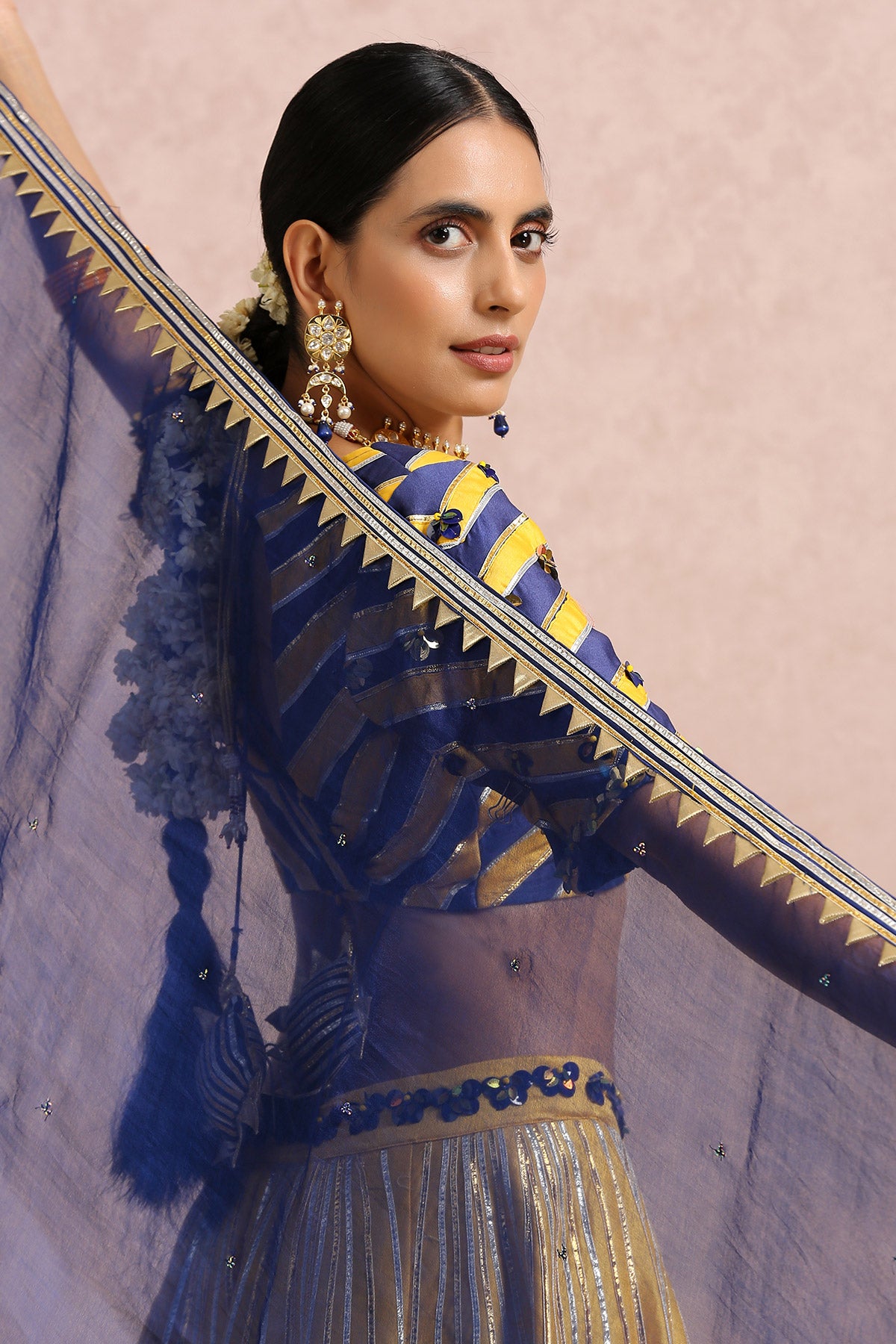 Ink Blue Lehenga Set