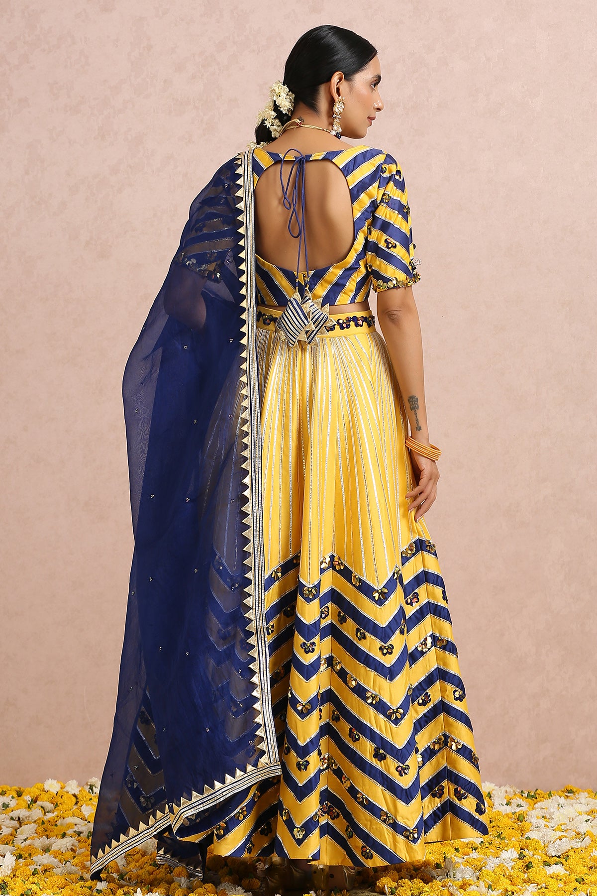 Ink Blue Lehenga Set