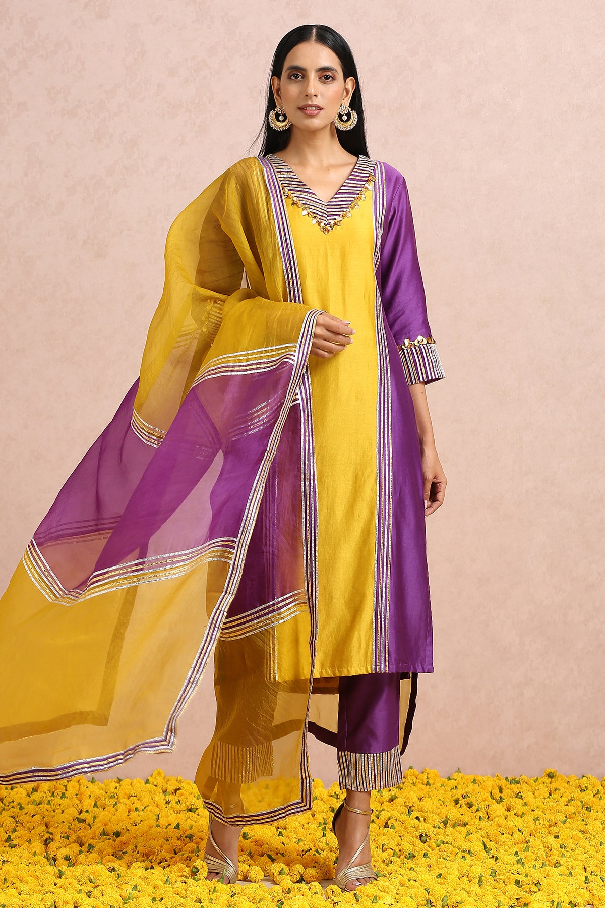 Plum Kurta Set