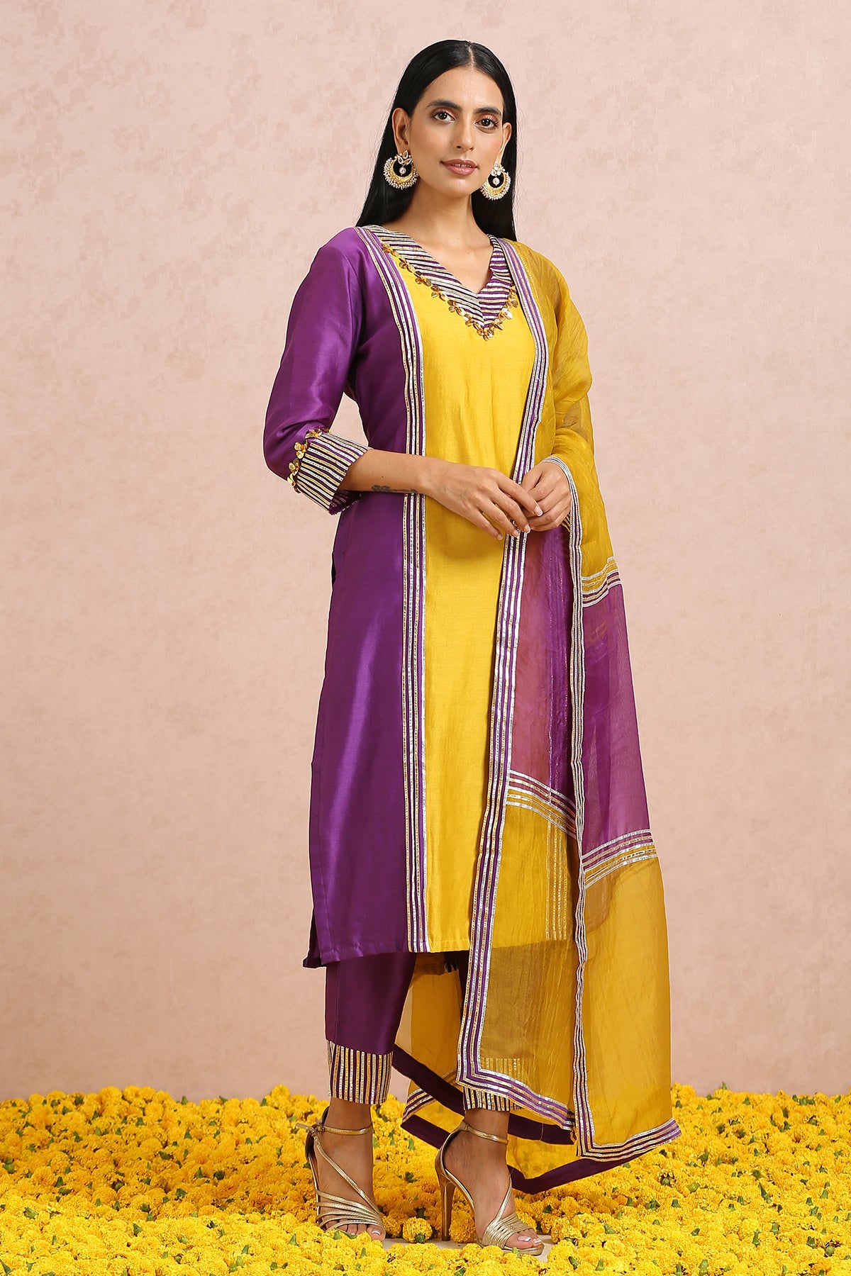 Plum Kurta Set