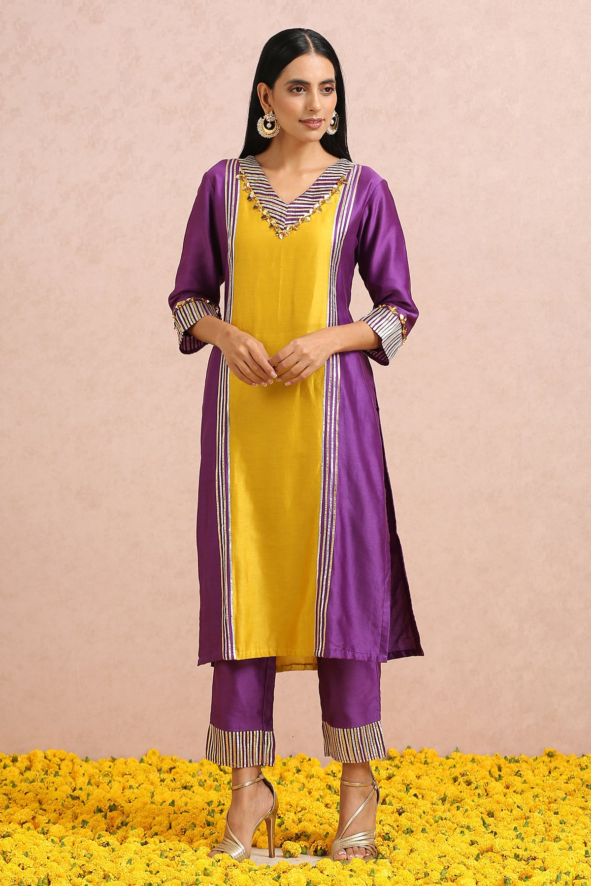 Plum Kurta Set