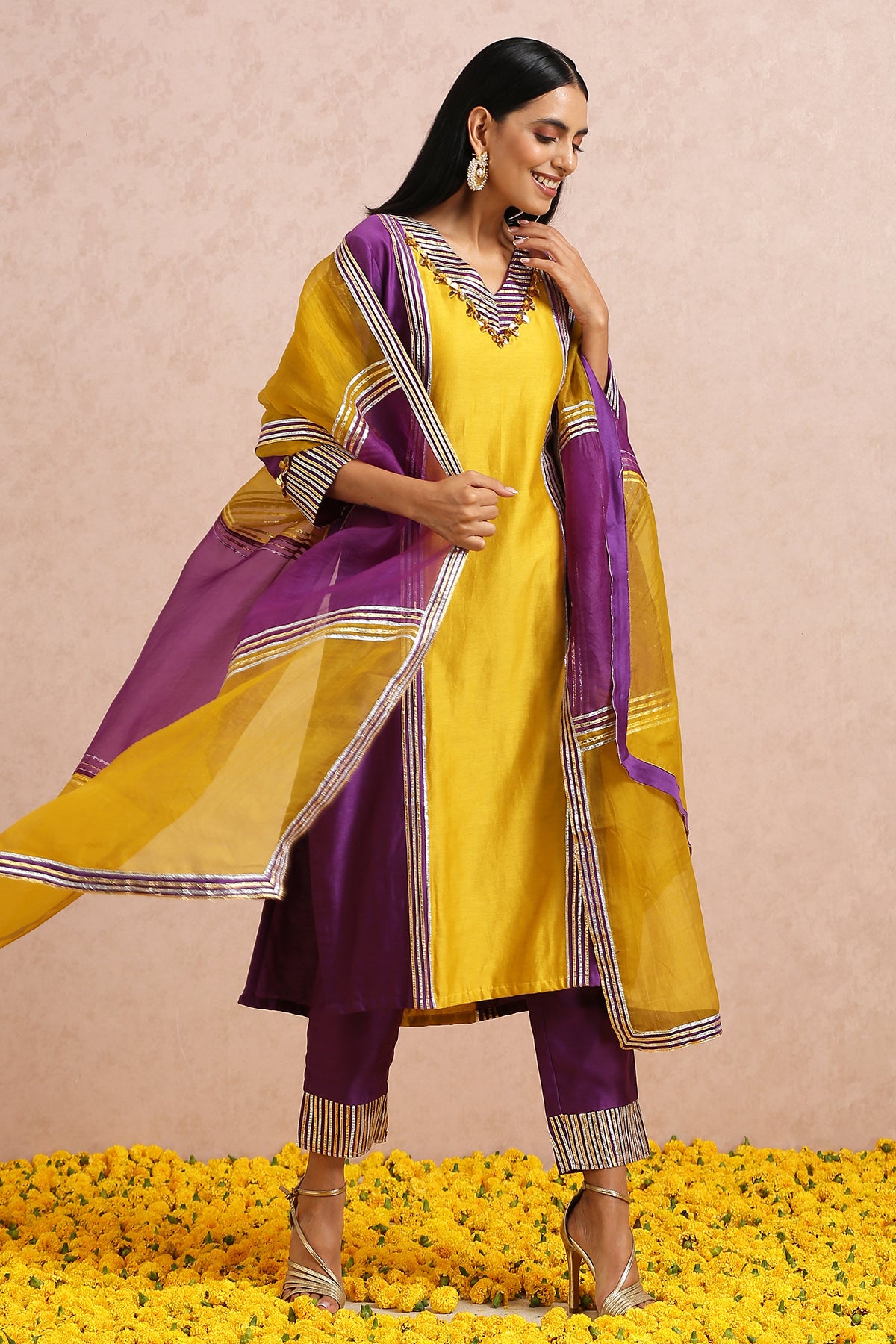 Plum Kurta Set