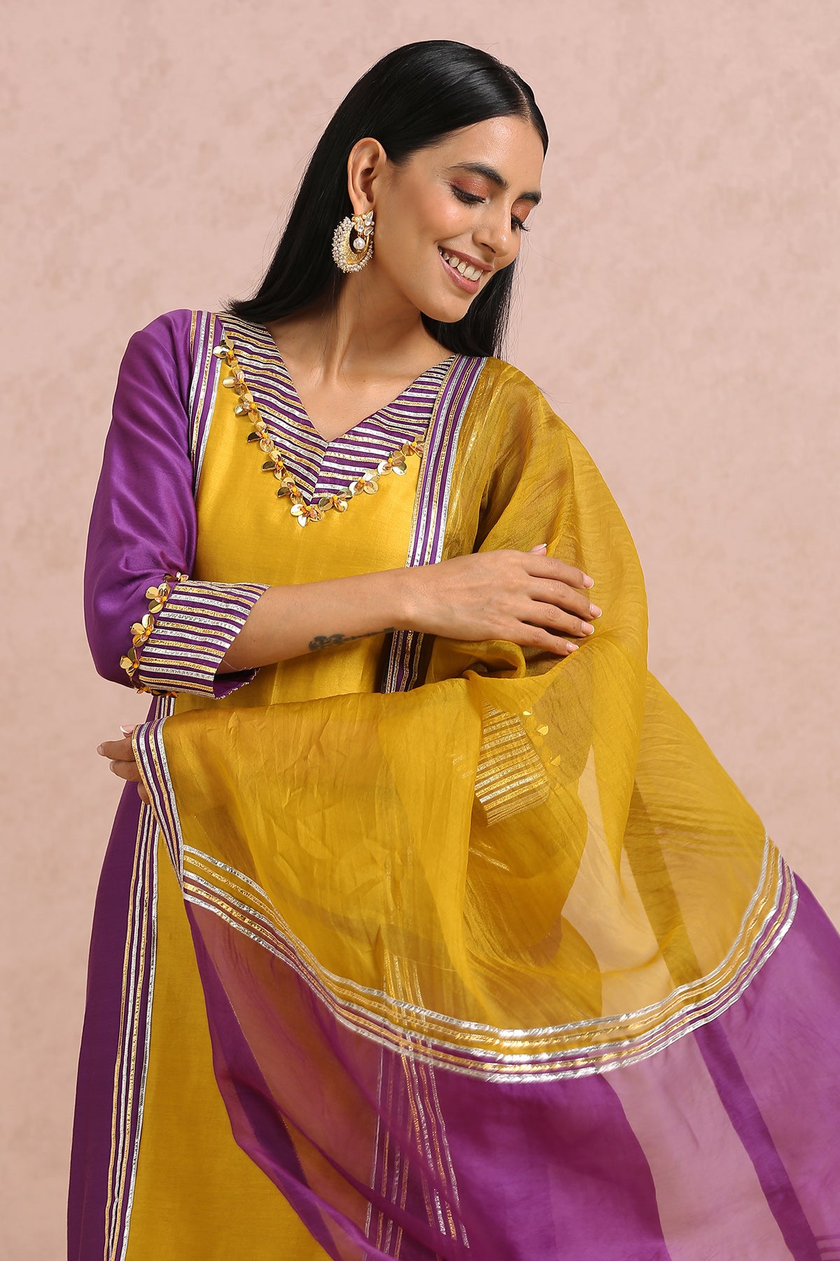 Plum Kurta Set