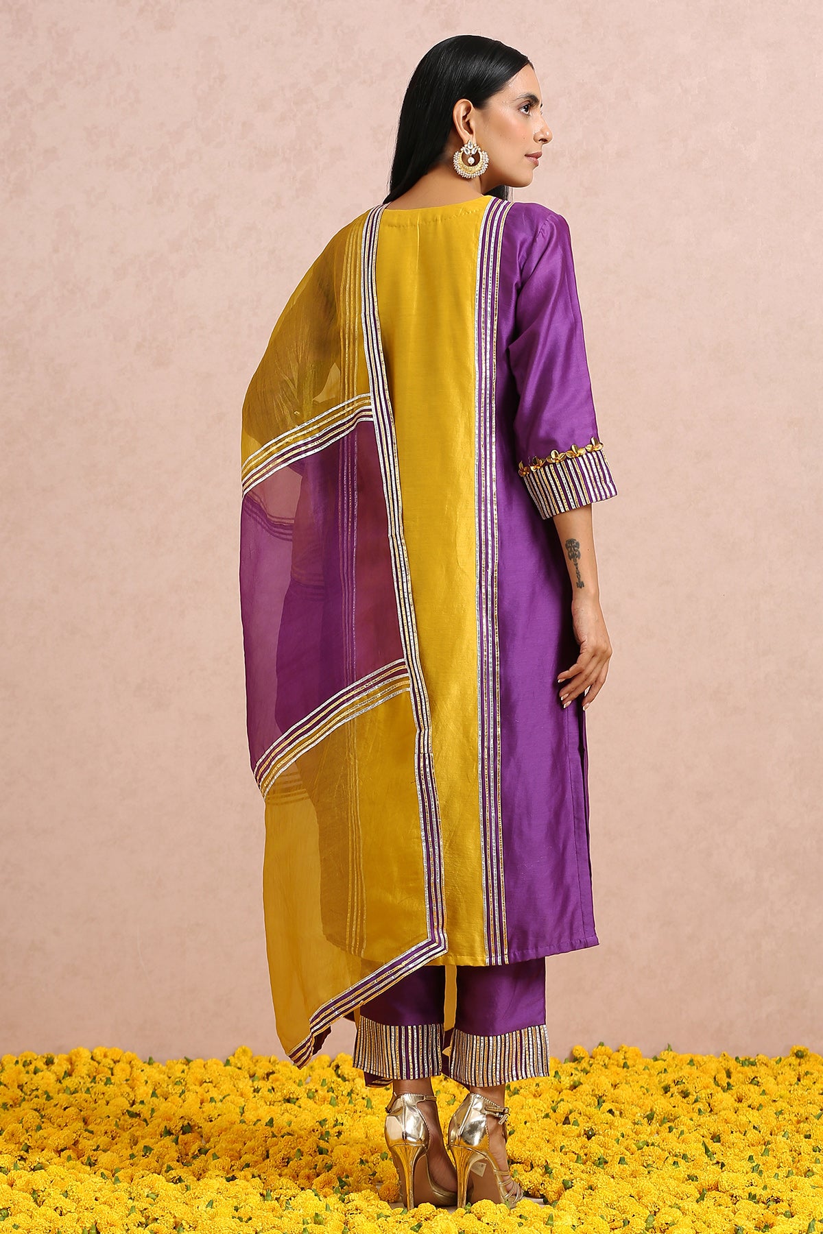 Plum Kurta Set