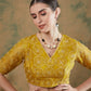 Golden Yellow saree (set of 2)