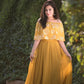 Mustard Off Shoulder Lehenga Set