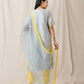 Ash Blue Kurta Pant Set(ready to ship)