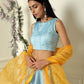 Power Blue Lehenga Set(ready to ship)
