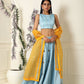 Power Blue Lehenga Set(ready to ship)