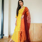 Yellow Draped Pant Set