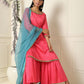 Rose Pink Kurta Garara Set