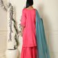 Rose Pink Kurta Garara Set