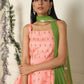 Coral Peplum Tunic Set