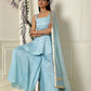 Ash Blue Peplum Tunic set
