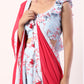 Sky Blue Ruffle top with lehenga(set of 3)
