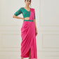 Fuchsia draped saree (Sleeves blouse)