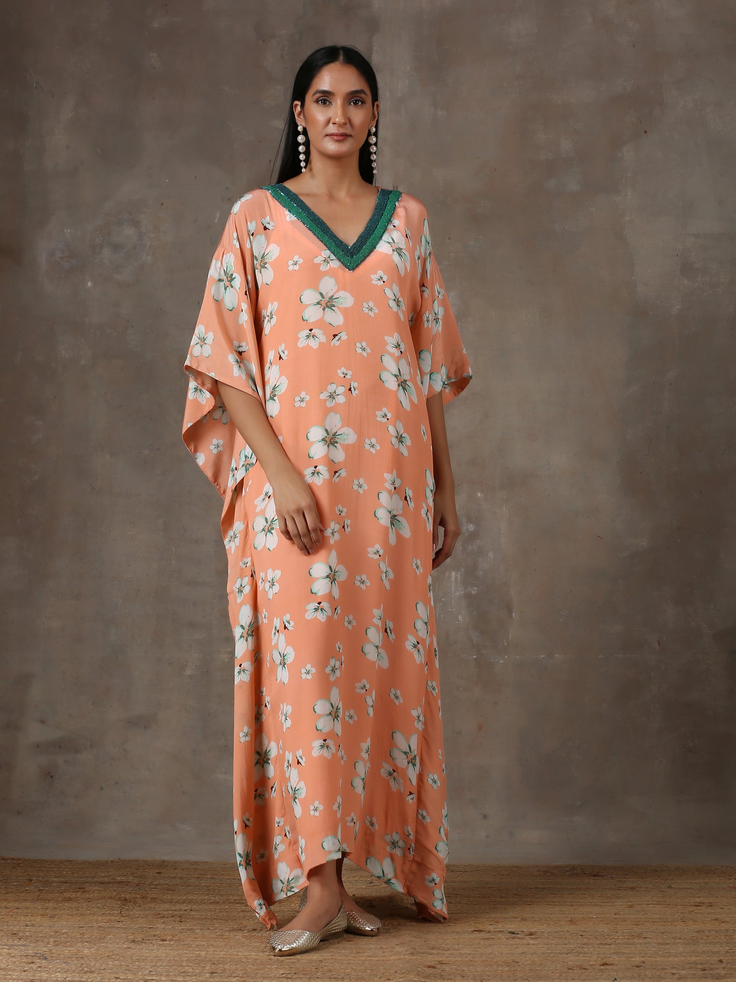 Coral Kaftan(set of 2)