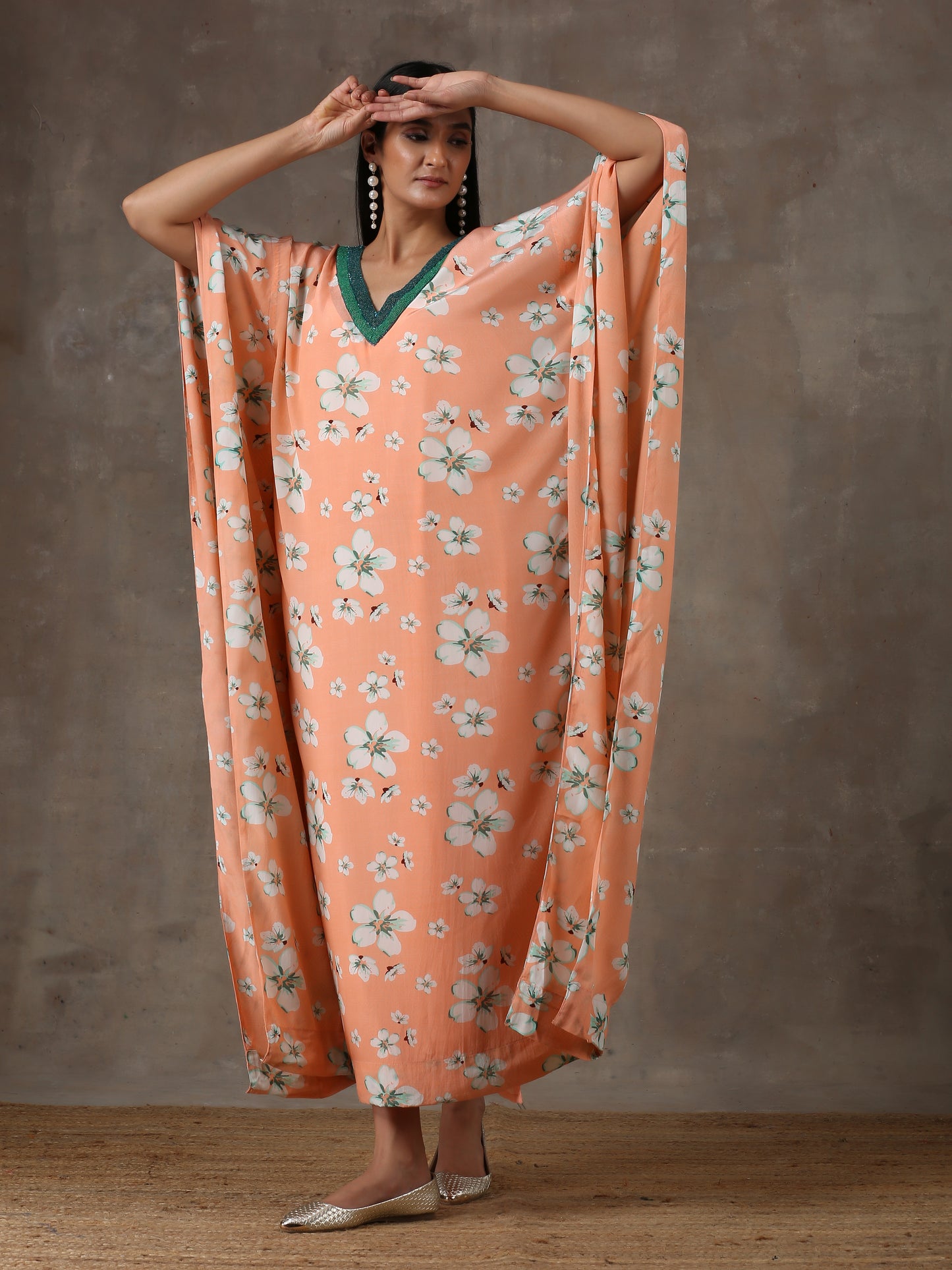 Coral Kaftan(set of 2)