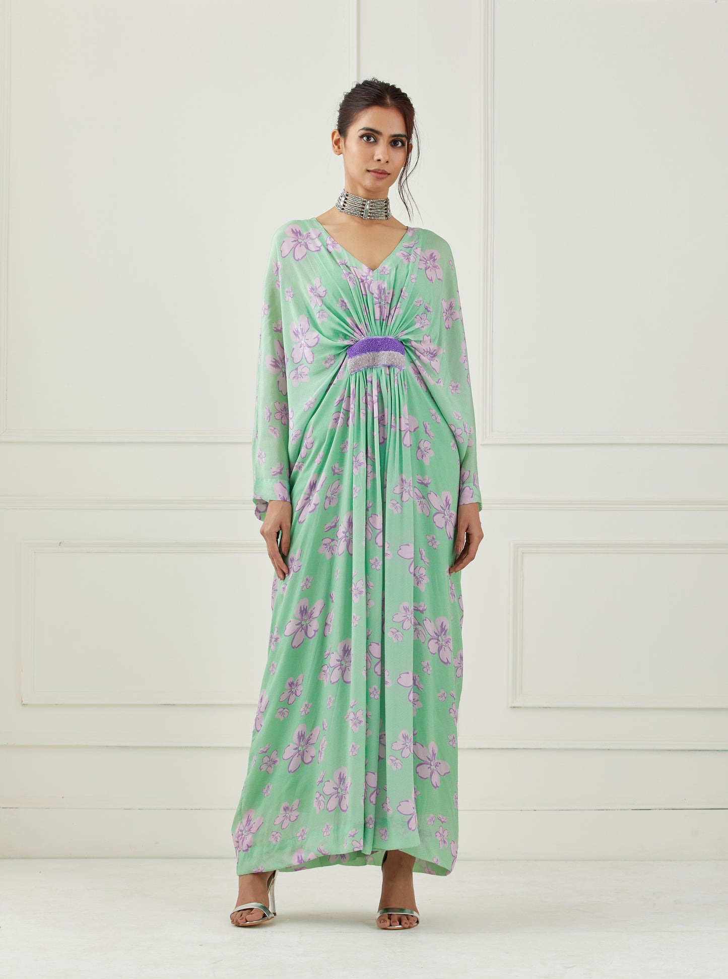 Mint Green Kaftan Dress