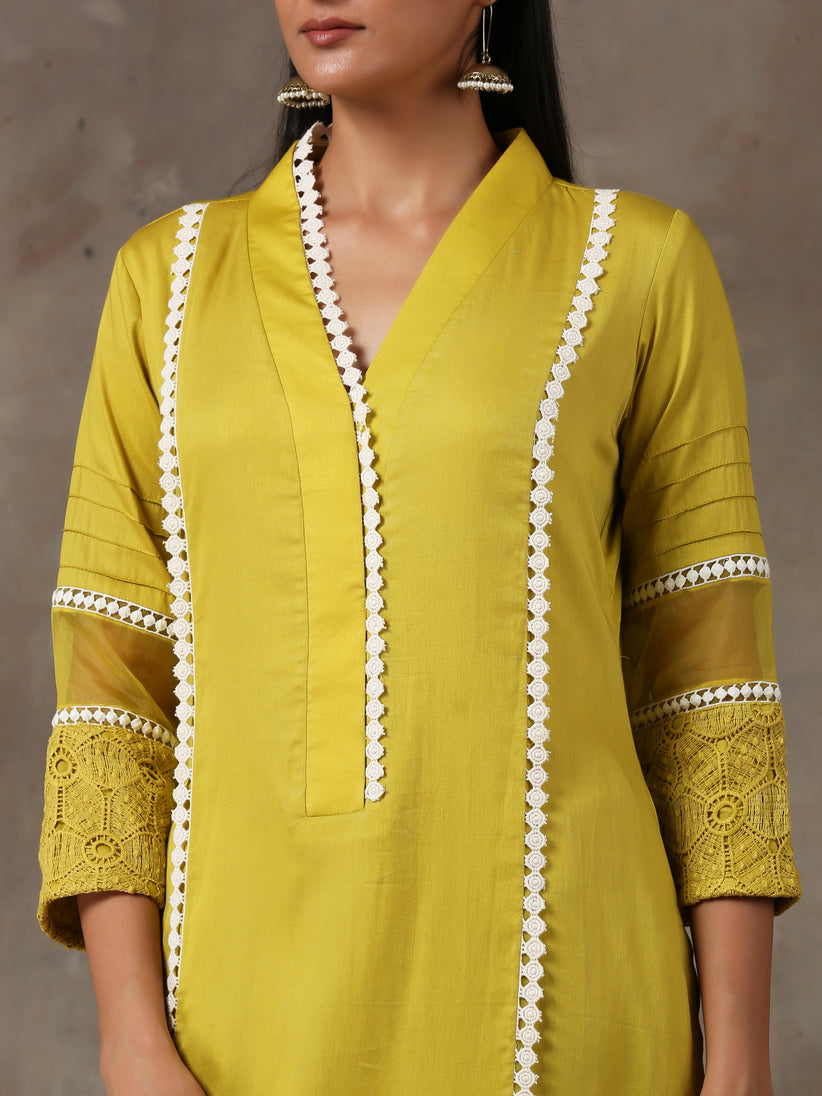 Mustard gold kurta set(ready to ship)