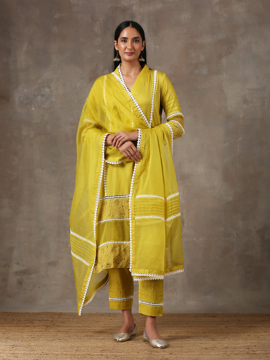Mustard gold kurta set(ready to ship)