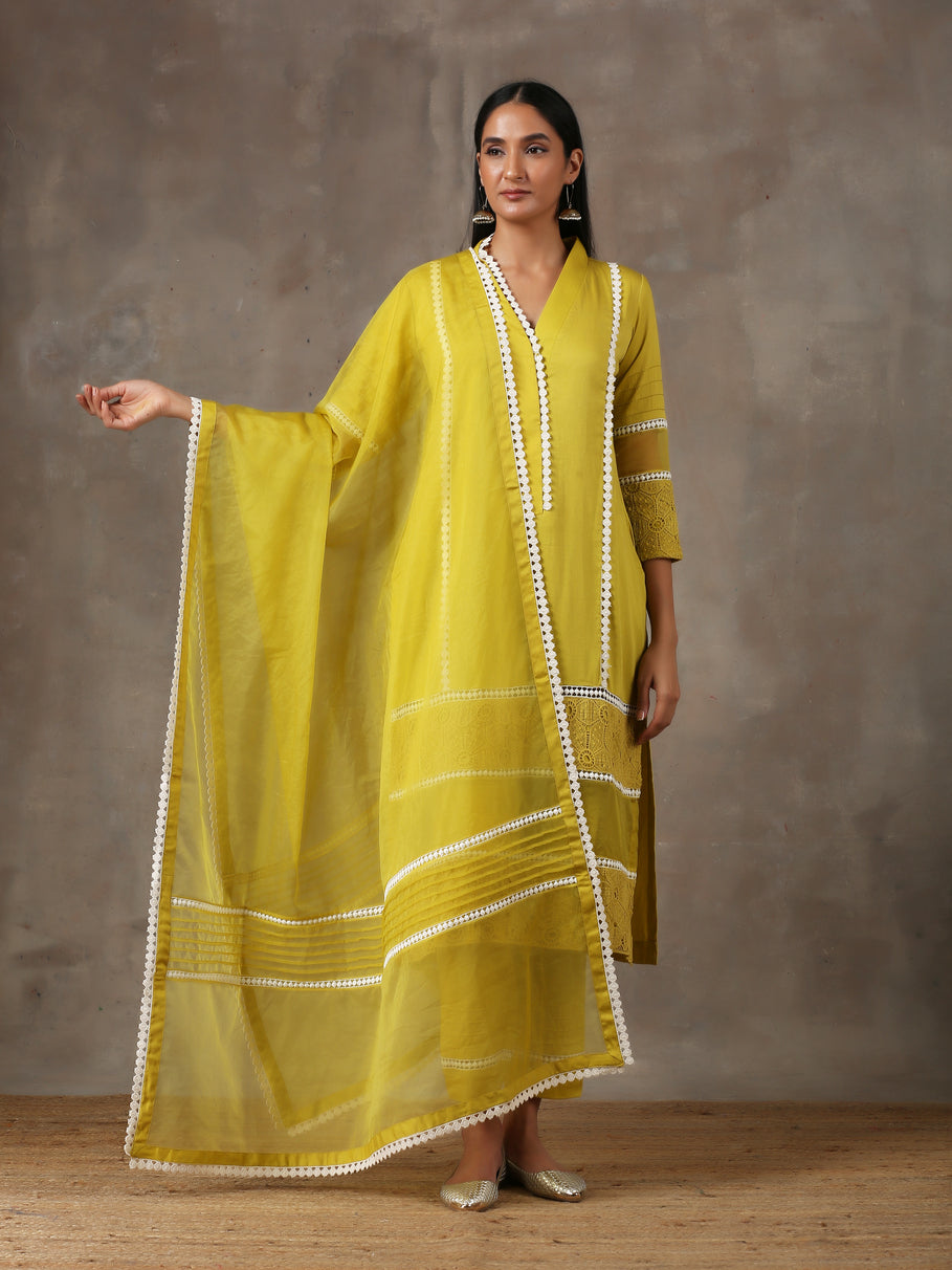 Mustard gold kurta set(ready to ship)