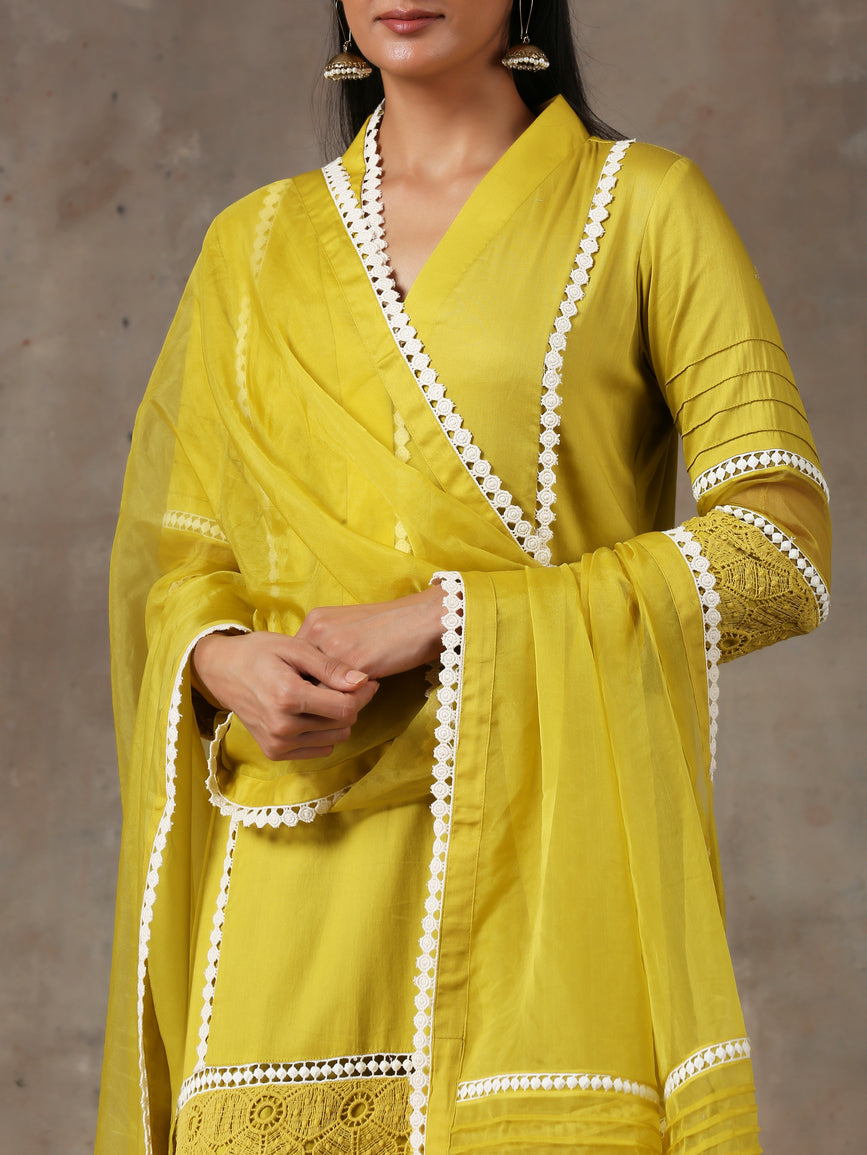 Mustard gold kurta set(ready to ship)